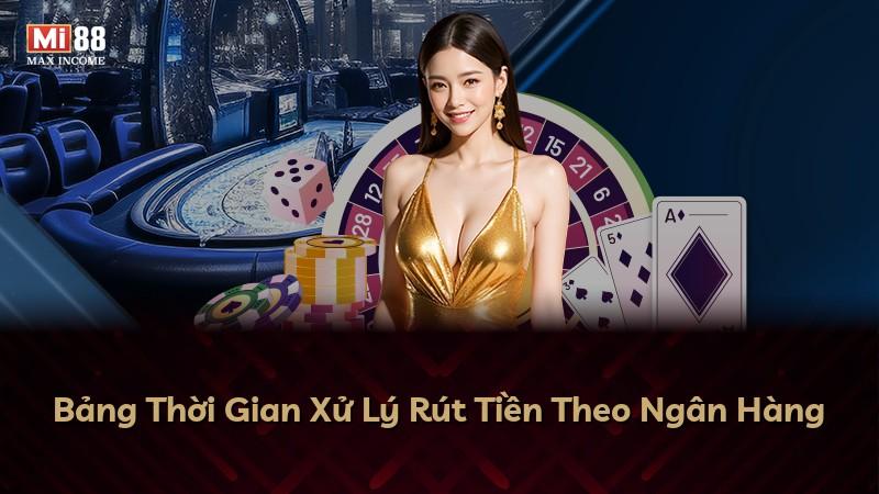 Bảng Thời Gian Xử Lý Rút Tiền Theo Ngân Hàng